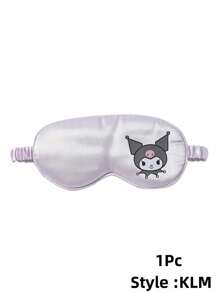 Sanrio 1 Stück süße Cartoon Kuromi Schlafmaske, Cinnamoroll, My Melody Ohranhänger Augenmaske Geschenk (Einige Teile können zufällig sein)