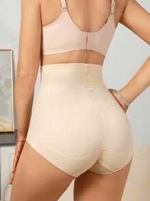 1 pieza Bragas moldeadoras de cintura alta transpirables y cómodas para mujer, entrenador de cintura que controla el abdomen, ajuste ceñido para recuperación posparto, modelador corporal