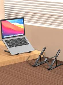 Adjustable 10-Level Aluminum Alloy Laptop/Phone/Tablet Stand, Foldable Cooling Riser Holder Portable Notebook Stand