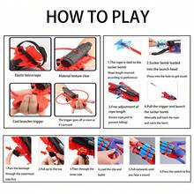 DIY兒童角色扮演發射玩具套組，互動兒童遊戲，適合生日禮物、萬聖節/聖誕節/新年派對活動禮物（部分配件顏色隨機） - 風格 - 查看 4