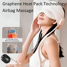 [Relief Massager] Migraine Relief Cap Massager | Compress Head Massage & Eye Heating, Relief For Tension, Stress, And Sleep Aid, Head And Eye Mask Massager With Compression And Heat - Gift For Women, Men