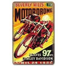 1/33 件，花园海报复古金属锡标牌越野摩托车海报复古金属牌匾墙壁艺术装饰适用于咖啡馆花园客厅浴室家居装饰，一份不错的礼物 - 彩色 - 查看 10