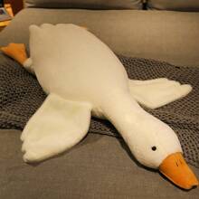 1 pieza Adorable muñeco de peluche grande de oca y pato blancos, muñeco suave para dormir, abrazar, usar como almohada decorativa, regalo para cumpleaños, festividades, niños