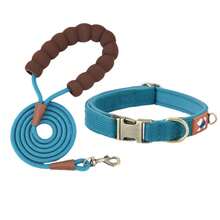 柔软氯丁橡胶加垫狗项圈套装，重型狗项圈，带快速释放金属扣 - 彩色 - 查看 17