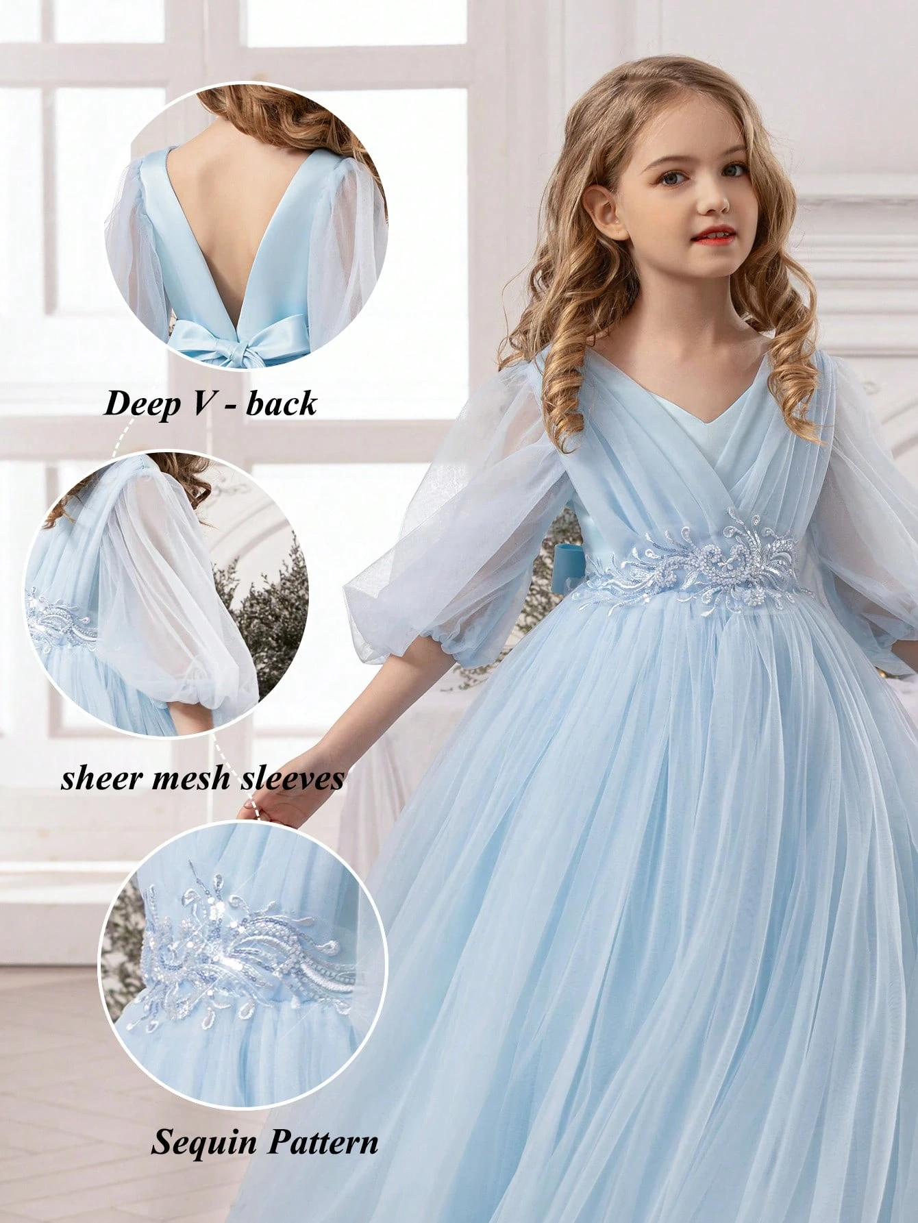 Robe de fête pour enfant, robe de princesse pour anniversaire, banquet, Noël, occasions formelles, bal de promo_voghion.com