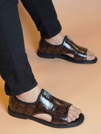 Men's Casual Sandals - Business Style, Rubber Sole, Suitable For Outdoor, Suitable For Summer Outings