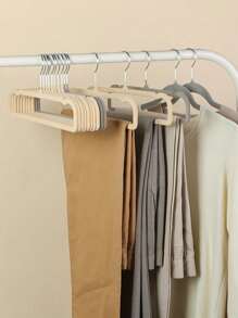 40/10/5/1pc Set Flocked Hangers, Non-Slip Felt Coat Hangers, Space-Saving Hangers, Durable Outerwear Hangers, Thin Flocked Garment Hangers, Adult Suit Hangers