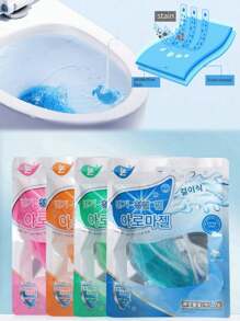 Filet de décontamination et de désodorisation de toilette suspendu, gel de nettoyage de dauphin de toilette suspendu, déodorisant unicolore pour toilettes (anciens et nouveaux modèles expédiés de manière aléatoire)