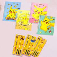 pokemon Pokemon (40 Pages Pokemon Notebook+1 Pen)Set - Pikachu Journal For School Office Travel, Anime Gift For Students Collectors,Birthday Gifts