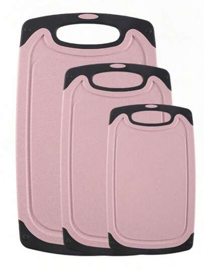 1/3PCS大理石砧板套装加厚切菜板切肉板厨房准备板熟食/生食分离家用水果切菜板准备板菜板,厨房用品