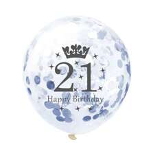 5pcs 12inch Gold Silver Rose Gold Number Crown Confetti Birthday Latex Balloons Number 16 18 21 30 35 45 50 55 60 65 70 75 80 Balloons Happy Birthday Crown Confetti Latex Balloon Anniversary Birthday Party Decorations