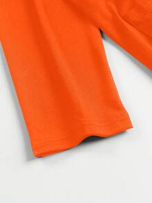 EARO Plus Size Women Casual Solid Color Dual Pocket Long Lightweight Open Front Jacket, Comfortable Daily Versatile Windbreaker Coat, Spring Autumn, Unique Design Loose Fit - Orange - View 7