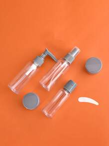 12pcs/10pcs/7pcs Travel Bottle Set, Used For Toiletries, Leak Proof Refillable Container, Essential Travel Accessory, Back To School Season