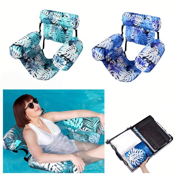 1/2pcs Adjustable Pool Lounge Chair, Inflatable Pool Float Chaise Lounge, Summer Pool Recliner