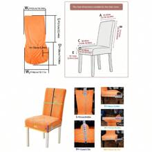 1 pièce Housse de chaise Jacquard floral, convient pour le salon, la chambre à coucher, le restaurant, l'hôtel, le mariage, anti-salissure