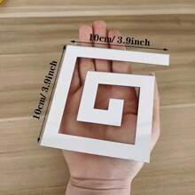 10/20pcs Self-Adhesive Mirror Wall Stickers, Size 10x10cm, 3D Geometric Acrylic Mirror Stickers, DIY Removable Mirror Decals, Shatter-Proof, Perfect For Home Decoration In Living Room, Bedroom, Kitchen, Cabinet Edges, Windows, Wall Skirting, Ceiling, And Cornice