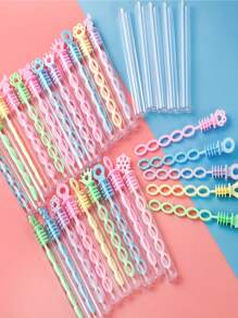 Set de 5/10/20 piezas Palos de burbujas de colores mini con múltiples agujeros, para fiestas festivas - Sin líquido incluido, ideal para actividades al aire libre y celebraciones como bodas, cumpleaños, aniversarios, despedidas de soltero, regalos en general, Navidad, Halloween, Pascua, Acción de Gracias, regalos universales, sin necesidad de electricidad (algunos colores y estilos se envían de forma aleatoria)