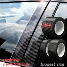 Tấm bảo vệ bệ cửa xe hơi chống trầy xước 3D, Miếng dán tự làm bằng sợi nano carbon, Băng bảo vệ gương chiếu hậu xe hơi, Băng cản, Chống thấm nước cho xe máy và xe đạp - màu đen - Xem 14