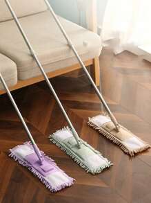 Microfiber Mop Pads - 1pc Chenille Reusable Flat Mop Head Replacement - Washable Mop Refill For Living Room, Patio, Kitchen Cleaning