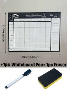 Magnetic Dry Erase Refrigerator Calendar, Magnetic Whiteboard Calendar, Monthly Family Planner Memo Menu Magnetic Calendar, Refrigerator Calendar, Magnetic Erasable Calendar, Kitchen Decor, Refrigerator Monthly Planner, Refrigerator Accessories, For Household Chores List And Menu Planning (Multiple Sizes) - Multicolor - View 12