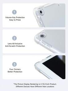 玳瑁色保护壳适用于三星 Galaxy Tab/iPad、iPad 第 9/8/7 代 10.2 英寸、新款 iPad 第 10 代保护套、具有自动唤醒/睡眠功能、四角防摔 - 彩色 - 查看 5