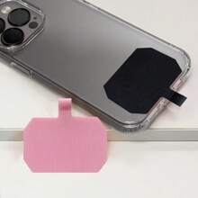 5pcs/Set Matte Transparent Card Phone Case Back Fixed Clips, Universal Phone Strap Tether Connector