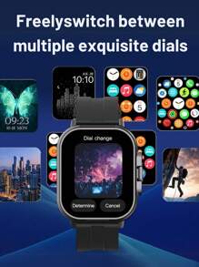 EFFEOKKI EFFEOKKI 2 In 1 Smart Watch With Earbuds Wireless 2.01 Inch Display Earphones Headset Make Answer Call Sport Smartwatch Compatible With Iphone Android Smartphone