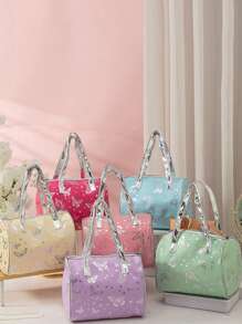 1 Stück Make-up Tasche mit Schmetterlings-Design, Make-up Etui mit großer Kapazität, luxuriöse Make-up Tasche, feminine Make-up Tasche, tragbarer Reise-Kosmetik-Organizer, Handgepäck Make-up Tasche, flugzeuggeeignet, Geschenkidee, stilvolle Tasche mit hohem Volumen