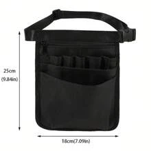 Sac de taille infirmier casual, sac de taille multifonction, sac de taille infirmier réglable avec plusieurs poches - Matériau en nylon durable, idéal pour les médecins et les infirmières - Convient pour les ciseaux, les pansements, etc.