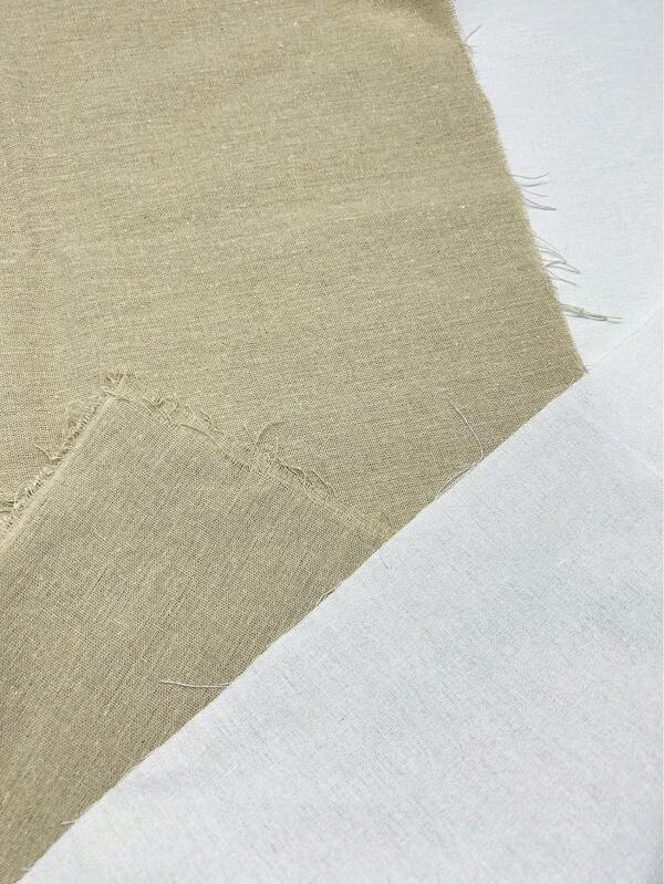 1pc 1m X 1.5m Premium Linen Blend Fabric, Available In White, Beige, Black, Sky Blue, Navy Blue, Suitable For Embroidery, Needlework, DIY Crafts, Can Be Cut To Desired Size, Also Suitable For Tablecloth