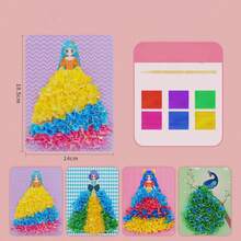 Princess & Fairy DIY Sticker Art Kit - Creative Handcrafted Illustration Set For Girls, Includes Graffiti Toys, Coloring Books & Dress-Up Activities | Educational Crafts, Birthday Gifts & Party Favors - Multicolor - View 11
