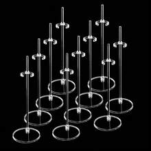 Soporte acrílico para muñeca, soporte transparente de 30cm para exhibición de figuras, soporte para pie y cintura, para espectáculo de juguetes para muñecas 1/6, 5/10 Uds. YXCK - 5 piezas - Ver 2