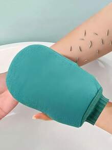 2 Pieces Of Exfoliating Body Scrub Gloves, Dead Skin Removal Gloves, Double-Sided Body Cleansing Tools For SPA Foam Massage, Exfoliating Towel, Reusable Gloves, Suitable For Spa, Massage And Body Scrub, Body Scrub, Remove Dead Skin And Facial Massager, Green, Pink And Blue, Bag, Organizer, Storage.