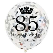 5pcs 12inch Gold Silver Rose Gold Number Crown Confetti Birthday Latex Balloons Number 16 18 21 30 35 45 50 55 60 65 70 75 80 Balloons Happy Birthday Crown Confetti Latex Balloon Anniversary Birthday Party Decorations