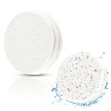 25 Stücke/Packung Einweg-Kompression Gesichtsreinigungsschwämme, parfümfrei aus Cellulose Holzzellstoff-Baumwolle, für Ästhetiker Gesichtsreinigung, Hautverjüngung, Make-up Restentfernung, wiederverwendbar, geeignet für alle Hauttypen