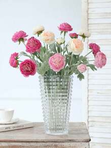 3PCS Artificial Austin Rose Bundle Simulation Peony Long Stem Artificial Flower Suitable For Home Vase Office Wedding Engagement Flower Arrangement Anniversary Date Mother's Day Birthday Gift ﻿