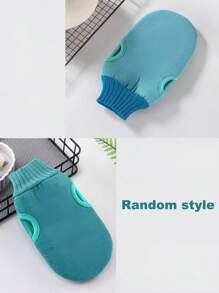 2 Pieces Of Exfoliating Body Scrub Gloves, Dead Skin Removal Gloves, Double-Sided Body Cleansing Tools For SPA Foam Massage, Exfoliating Towel, Reusable Gloves, Suitable For Spa, Massage And Body Scrub, Body Scrub, Remove Dead Skin And Facial Massager, Green, Pink And Blue, Bag, Organizer, Storage.