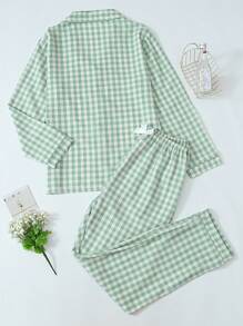 2pcs Women's Long Sleeve Top And Pants Pajama Set, Casual Loose Homewear With Lapel, Comfortable For Home Or Outdoor, Spring/Summer/Autumn/Winter, Fall Clothes