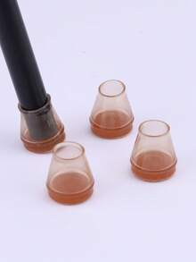 1 قطعة حماية أرضيات خشبية صلبة لأرجل الكرسي، أغطية من السيليكون للكراسي والأثاث مع قاع ملفوف من الشعر، أدوات منزلية