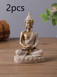 1 bức tượng Phật bằng đá sa thạch Thái Lan Đông Nam Á/Tác phẩm điêu khắc/Đồ thủ công bằng nhựa, Trang trí nhà cửa cho phòng khách, phòng học, phòng ngủ, để bàn làm quà tặng tốt nhất - Nhiều màu - Xem 15
