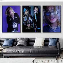 1 Pc Optional Frame Posters Wall Arts Pop American N-Nettspend Rapper Poster Art Waterproof Paper Coffee House Bar Room Wall Decor ,Wall Art With Frame