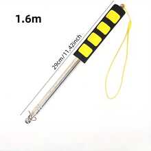 1pc Silicone Sponge Cover Tour Flag Pole 0.5-3m Carp Flag Pole Retractable Stainless Steel Ribbon Stick Telescopic Baton