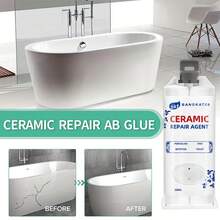 1pc Ceramic Repair Agent - Ultra-Strong Waterproof Bonding, Effective Hand Wash Basin Crack Repair, Powerful Cracking Glue For Bathtub, Toilet, Sink Restoration And Renovation