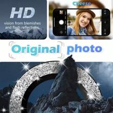 Rhinestone Lens Protector Compatible With Apple IPhone 16 Pro; High Definition, Scratch And Fingerprint Resistant; Universal Compatible With Iphone 1/12/13/14/15/16/16e Series; Lens Protection Film; Tempered Glass Lens Cover; Anti- And Dustproof; Essential Mobile Phone Accessories