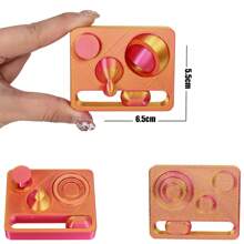 1 pieza Juguete antiestrés de estilo deslizante con impresión 3D, juguete de descompresión con empuje infinito, juguete girador de manos, cubo de rompecabezas, almohadilla multifuncional antiestrés