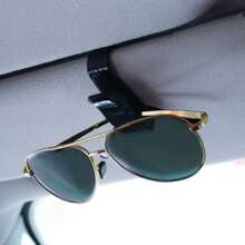 1pc/2pcs Car Glasses Clip, Car Sunglasses Holder, In Car Eye Holder, Sunglasses Storage, Multifunctional Window Sunshade