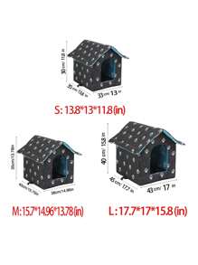 1 PC Waterproof Cat Nest Cat House Outdoor Warm Cat Nest Detachable And Washable Cat Tent For All Seasons Universal,Outdoor Cat House Weatherproof Cat Small Dog Warm Pet Shelter Carrier