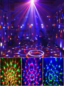 1pc Multifunctional LED Magic Ball Light - RGB DJ Party And Disco Atmosphere Light, With USB Power, Suitable For Home Decor, KTV, Wedding And Festival Celebrations, Home Decor Light | Colorful LED Lights | Durable ABS Lamp Body, LED Lighting - Multi-color light - View 9