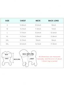 Pet 4-Leg Jumpsuit In Navy Blue With Contrast Color Letter Print, Suitable For Cats And Dogs, Spring/Autumn