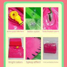 Water Slide For Teenagers Outdoor Lawn Swimming Pool PVC Inflatable Water Spray Slide Home Backyard Double Floor Mat, Beach Essentials, Beach Accessories, Pool Float